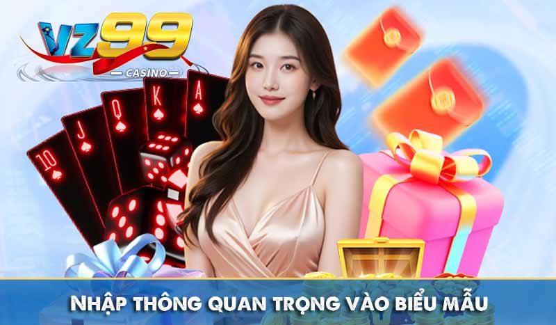 Nhập thông quan trọng vào biểu mẫu